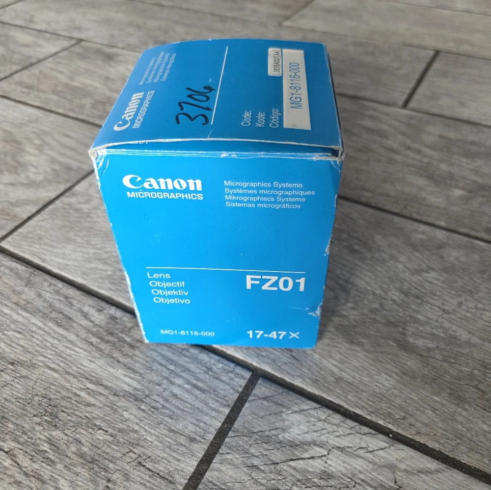 Canon Micrographics FZ01 17–47x‎ Lens MG1-8116-000 Made in Japan Camera Lens